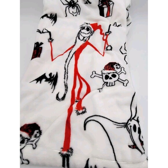 Disney Jack Santa The Nightmare Before Christmas Throw Blanket 50”x 70" Zero NEW - Picture 1 of 5